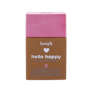 Benefit Hello Happy Soft Blur Foundation tekutý mejkap s matným finišom SPF 15 odtieň 08 Tan Warm 30 ml