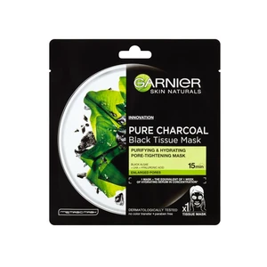 GARNIER Skin Black Mask PURE CHARCOAL Čierne riasy