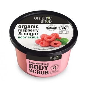 Organic Shop Body Scrub Raspberry & Sugar jemný telový peeling 250 ml