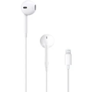 Headset Apple EarPods Lightning Connector MMTN2Z M/A, biela