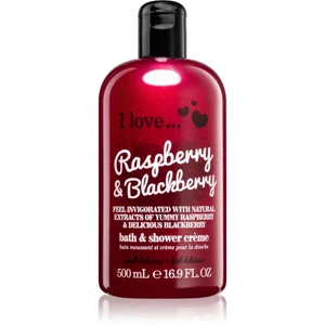 I love... Raspberry & Blackberry sprchový a koupelový krém 500 ml