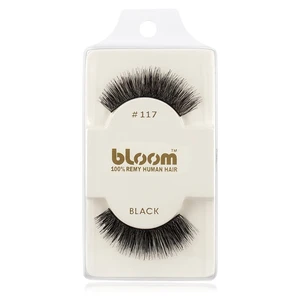 Bloom Natural nalepovací řasy z přírodních vlasů No. 117 (Black) 1 cm