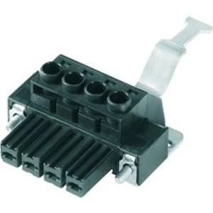 Zásuvkové púzdro na kábel Weidmüller BVZ 7.62HP/06/180SH180 SN BK BX 1933370000, 84.20 mm, pólů 6, rozteč 7.62 mm, 25 ks