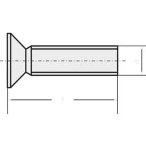 Zápustný šroub TOOLCRAFT 889782, N/A, M2.5, 12 mm, nerezová ocel, 1 ks
