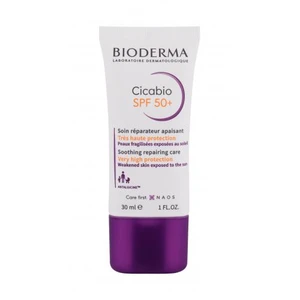 Bioderma Zklidňující reparační krém Cicabio SPF 50+ (Soothing Repairing Care) 30 ml