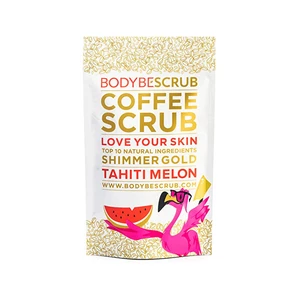 BODYBE Kávový peeling s třpytivým efektem Tahiti Meloun (Coffee Scrub Shimmer Gold) 30 g
