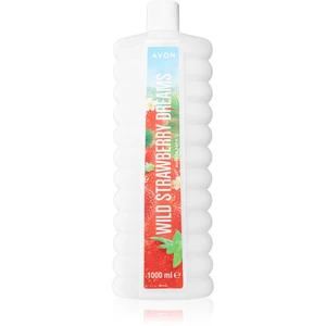 Avon Bubble Bath Wild Strawberry Dreams pena do kúpeľa s vôňou jahôd 1000 ml