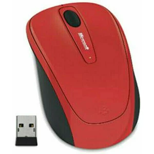 Myš Microsoft Wireless Mobile Mouse 3500 (GMF-00293) červená bezdrôtová myš • technológia BlueTrack • pohon AA batéria (životnosť cca 8 mesiacov) • US