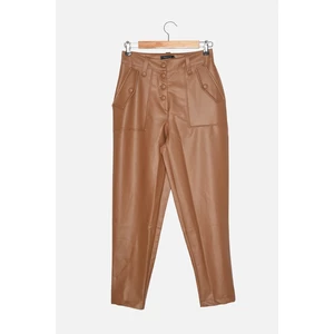Trendyol Limited Edition Camel Front Buttoned Trousers