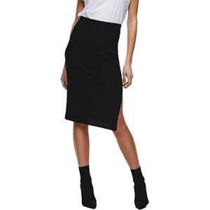 Black Women's Ribbed Pencil Skirt ONLY Emma - Ladies
