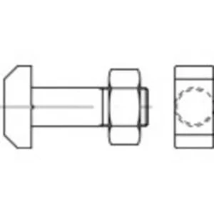 Šroub s T hlavou TOOLCRAFT 106201, N/A, M10, 50 mm, ocel, 25 ks