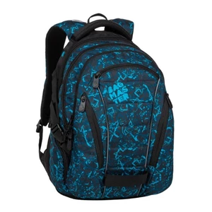 Velmi prostorný studentský batoh BAGMASTER BAG 20 B BLUE/BLACK