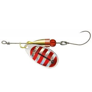 Cormoran blyskáč bullet single hook silver red strips-2-4 g