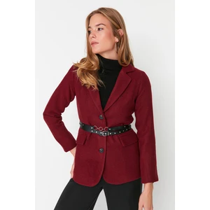 Női blézer Trendyol TWOAW23CE00024/burgundy