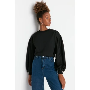 Trendyol Sweatshirt - Black - Regular fit