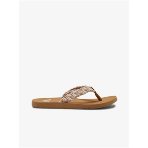 Brown Women's Flip Flops Roxy Porto - Women