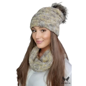 Completo da donna Kamea Kamea_Set_Hat&Chimney_K.22.216.11_Multicolour