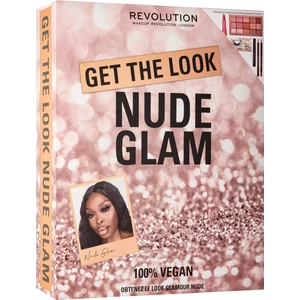 Makeup Revolution Get The Look Nude Glam darčeková sada (pre dokonalý vzhľad)