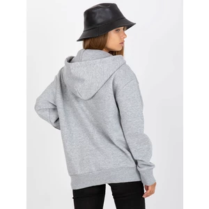 Grey sweatshirt with zippered pockets SUBLEVEL