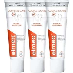 Elmex Caries Protection Complete Care osvěžující zubní pasta pro kompletní ochranu zubů 3x75 ml