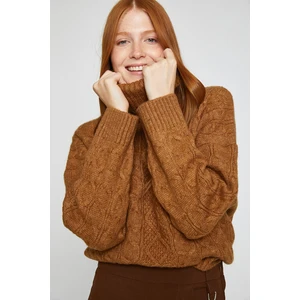 Koton Turtleneck Sweater Knitted Pattern