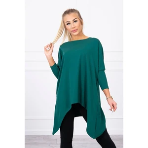 Blouse oversize dark green