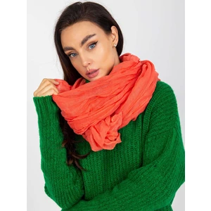 Coral smooth viscose scarf