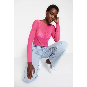 Trendyol Blouse - Pink - Slim fit