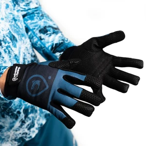 Adventer & fishing Angelhandschuhe Gloves For Sea Fishing Petrol Long M-L