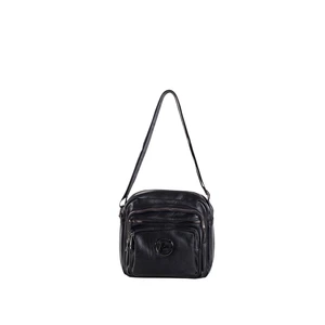 Dámská černá crossbody messenger kabelka