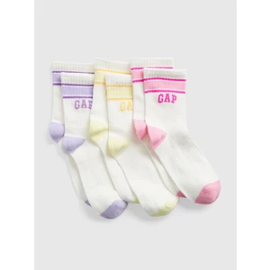 GAP Ponožky 3 páry dětské Bílá