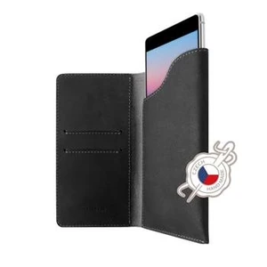 FIXED Pocket Book Kožené pouzdro pro Apple iPhone 6/6S/7/8, šedé