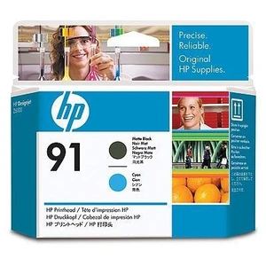 HP C9460A č.91 matná černá/azurová (matte black/cyan) originální tisková hlava