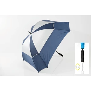 Jucad Telescopic Windproof Umbrella Blue-Silver