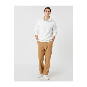 Koton Basic Woven Trousers with Buttons