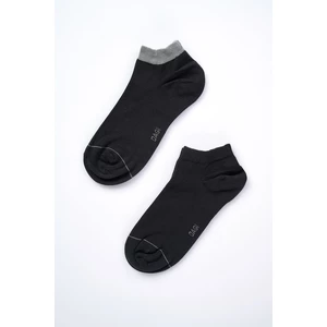 Dagi Black Men's 2-Pack Booties Socks