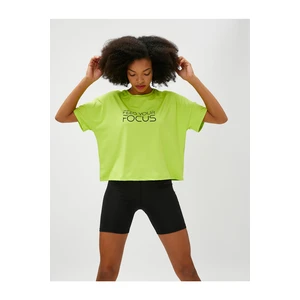 Koton Oversized Crop Sports T-Shirt