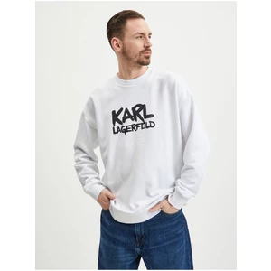 White Men's Sweatshirt KARL LAGERFELD - Men