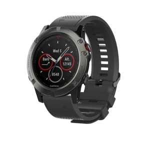 Silikonový řemínek Tactical QuickFit pro Garmin Fenix 5X a 6X, black