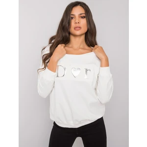 Women's Ecru hooded sweatshirt