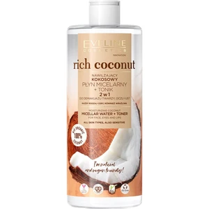 Eveline Cosmetics Rich Coconut micelární voda a tonikum 2 v 1 500 ml