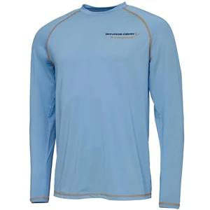 Savage gear triko aqua uv long sleeve tee s bonnie blue - l