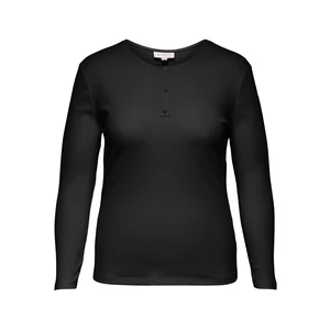 Černé basic tričko s dlouhým rukávem ONLY CARMAKOMA Adda - Dámské