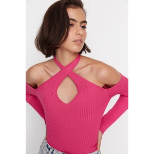 Trendyol Sweater - Pink - Regular fit