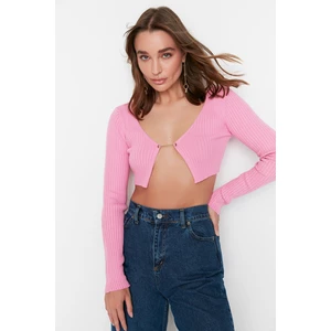 Trendyol Cardigan - Pink - Slim fit