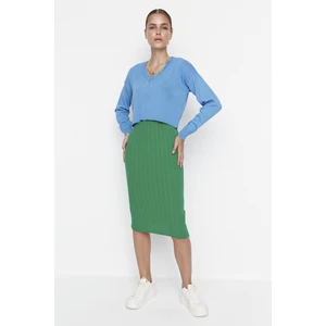 Trendyol Green Dress-Sweater Knitwear Dress