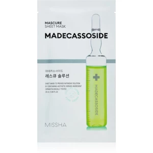 Missha Mascure Madecassoside ošetrujúca plátienková maska pre citlivú a podráždenú pleť 28 ml