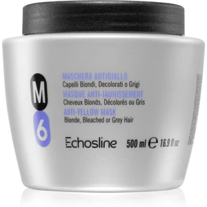 Echosline Anti-Yellow M6 maska na vlasy neutralizujúci žlté tóny 500 ml