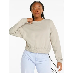 Beige Women's Sweatshirt Puma - Women
