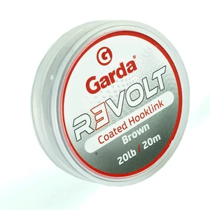 Garda náväzcová šnúrka revolt coated hooklink brown 20 m-nosnosť 20 lb